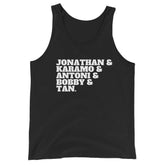 Jonathan & Karamo & Antoni & Bobby & Tan Unisex Tank Top
